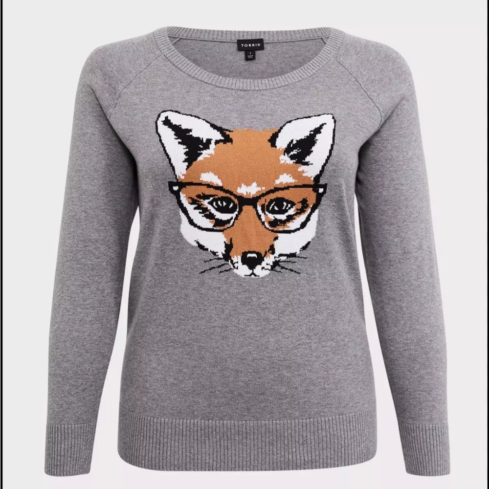 Torrid Fox Sweater - 4X - Comfy Fall Whimsy